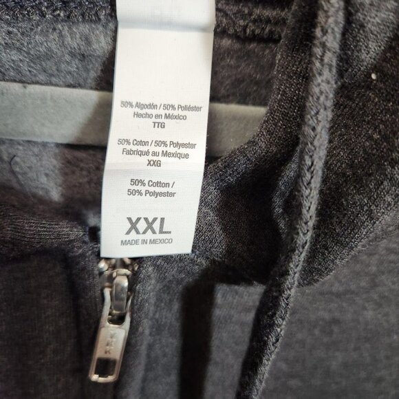Tultex‎ 331 Classic Zip in Charcoal Heather Size XXL - Picture 6 of 6